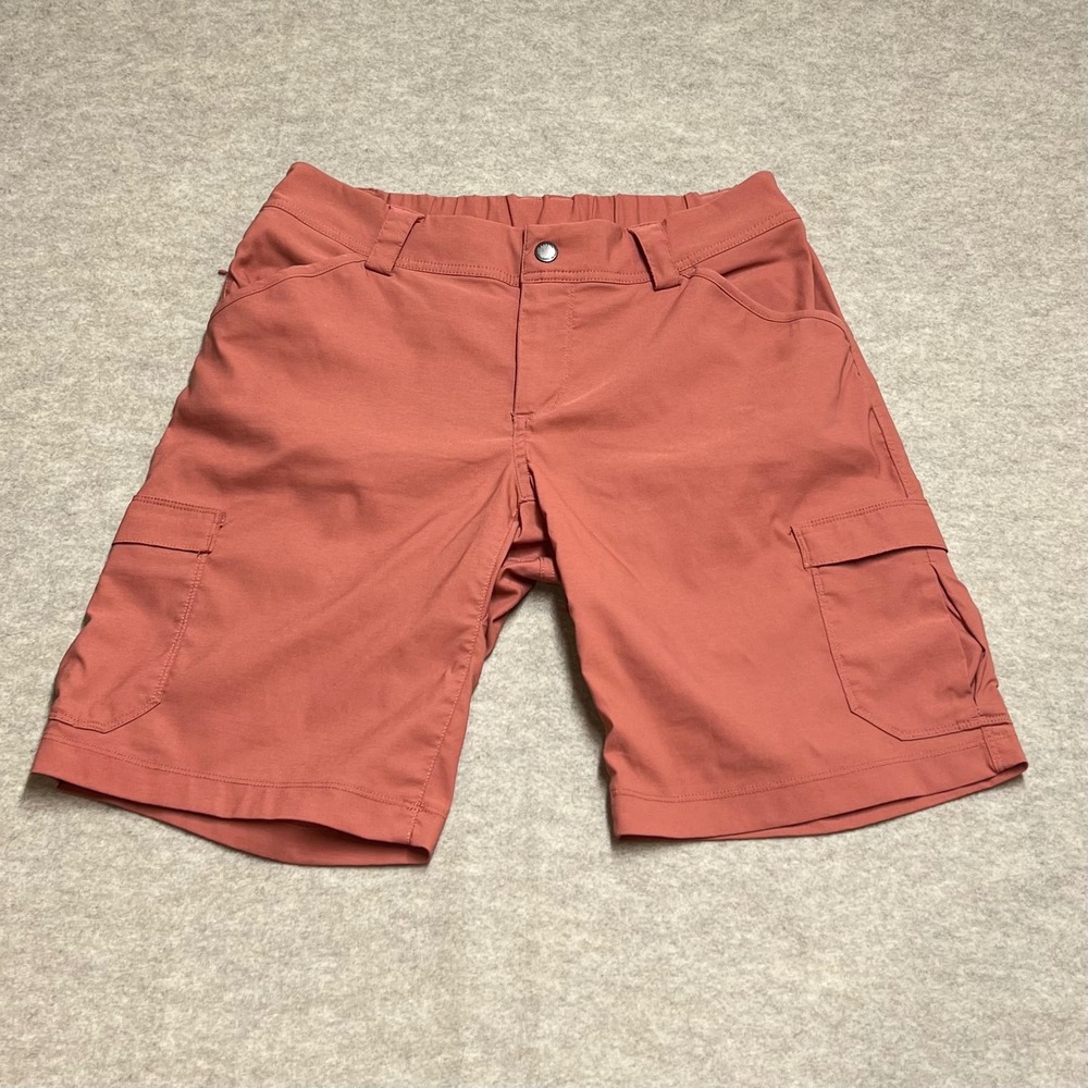 Duluth Trading Co Dry on the Fly Cargo Shorts Womens 8 Clay Red 10" Inseam EUC - Picture 2 of 8